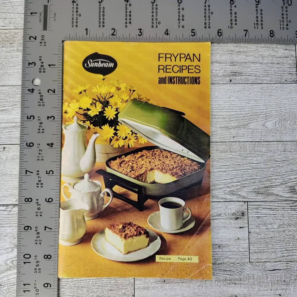 Sunbeam Frypan Recipes and Instructions Cookbook Booklet 1972 VERY‎ GOOD